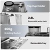 20 Bar Semi-Automatic Espresso Machine with Grinder & Milk Frother - 3 of 4