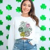 Simply Sage Market S.W.Smiley Lucky Smiley Disco Sweatshirt - 2 of 4