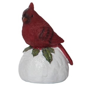 Transpac Resin 4 in. Multicolored Christmas Wild Cardinal Figurine - 1 of 2