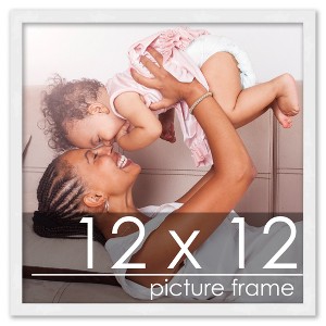 PosterPalooza | 12x12 Wood Frame with UV Acrylic, 6 Finishes: Black, White, Bronze, Silver, Wood, Mahogany - 1 of 4