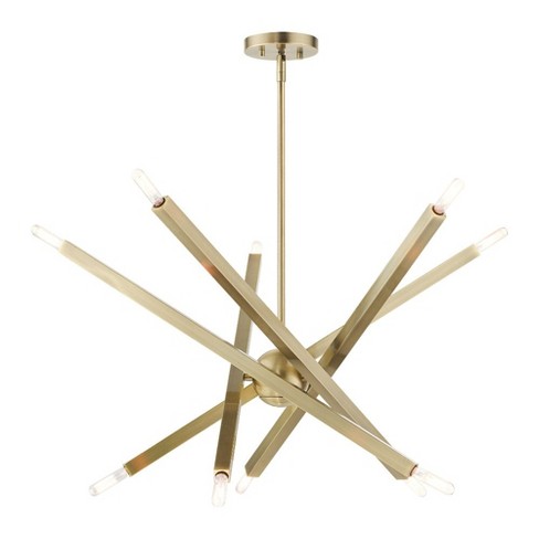 Livex Lighting Moco 10 - Light Chandelier in  Antique Brass - image 1 of 2