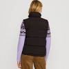 Lands' End Women's Wide Channel 600 Down Puffer Vest - 2 of 4