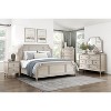 Gulches Leander Collection 2 Drawer Nightstand Wire Brushed Light Brownish Gray Finish, Cedar Lined Bottom Drawer - 2 of 4