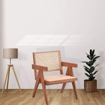 24" Velentina Accent Chair Rattan/Natural Finish - Acme Furniture