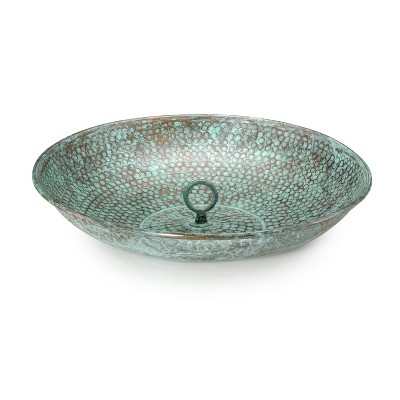 Rain Chain Copper Basin Blue