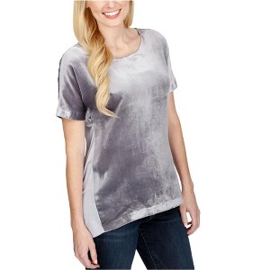 Lucky Brand Womens Velvet Contrast Embellished T-Shirt - 1 of 1