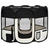 VidaXL Foldable Dog Playpen with Carrying Bag Black 35.4 in.x35.4 in.x22.8 in. - 2 of 4