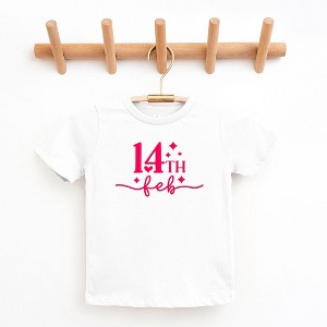 The Juniper Shop 14th Feb Stars Puff Print Toddler Short Sleeve Tee - 1 of 3