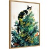 Amanti Art Cats Life Christmas Tree by Justyna Jaszke Framed Canvas Wall Art - 2 of 4