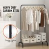 Yukimo Heavy Duty Clothes Rack - 1" Carbon Steel Frame, Hanging Rod + Bottom Storage Shelf, Anti-Slip Pads for Bedroom/Guest Room/Laundry Room - 4 of 4