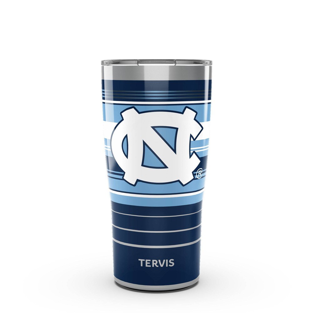 NCAA North Carolina Tar Heels 20oz Hype Stripes Stainless Steel Tumbler