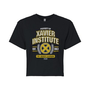 Women's - Marvel - X-Men Property Of Xavier Institute Cropped Graphic T-Shirt - 1 of 4