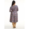 June + Vie by Roaman's Women's Plus Size Sweetheart Swing Dress - 3 of 4