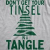 Womens Dont Get Your Tinsel In A Tangle T Shirt Funny Xmas Tree Decoration Joke Tee For Ladies - Crazy Dog Women's T Shirt - 2 of 4