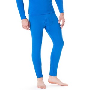 Rocky Men's Thermal Bottoms Long Johns Fleece Lined Base Layer Pants, Tagless, Insulated For Outdoor Ski Warmth/Extreme Cold Pajamas - 1 of 3