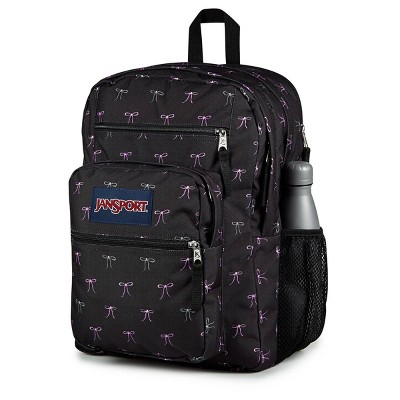 JanSport Big Student 17" Backpack Fits 15" Laptop Water Resistant - Black Bows — фото 3
