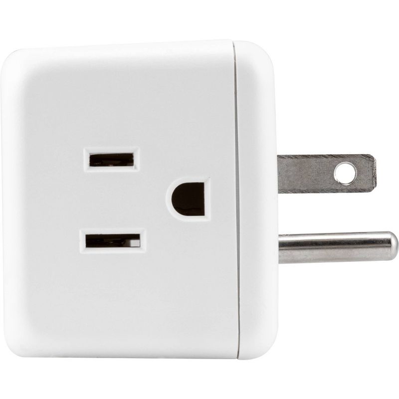 Philips 3-Outlet Grounded Cube Tap White, 3 of 8