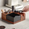 VEVOR Espresso Tamping Station, Sapele Wood, 9-in-1 Multifunctional Tamping Station with Detachable Slot, Easy to Clean Espresso Knock Box, Brown - 2 of 4