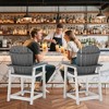 Decksplore HDPE Outdoor Bar Stools Waterproof UV-Resistant All-Weather Ready - 3 of 4