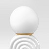 Mini Glass Orb Shade with Ceramic Base Novelty Table Lamp - Room Essentials™ - 4 of 4
