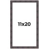 PosterPalooza | Slim Profile Brown Picture Frame - UV Acrylic, Foam Board Backing, Hanging Hardware - 2 of 4