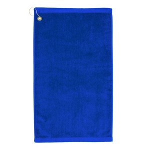 TowelSoft Premium 100% Cotton Terry Velour Golf Towel with Corner Hook & Grommet Placement 16 inch x 26 inch - 1 of 2
