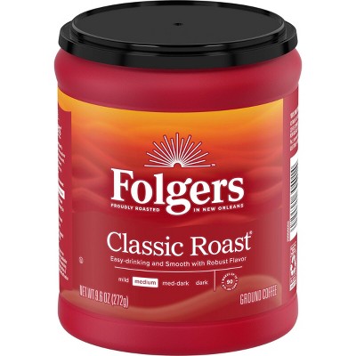 Folgers Classic Medium Roast Ground Coffee - 9.6oz