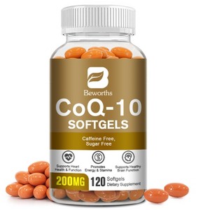 B Beworth CoQ10 200mg, Support Energy, Heart Healthy & Antioxidant, 120 Veggie Capsules - 1 of 4