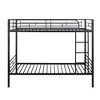CAVINAS Full/Twin Over Full/Twin Metal Bunk Bed with Ladder & Fence,Modern Bed Frame for Kids Room,Bedroom - 3 of 4