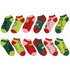 Dr. Seuss GRINCH Boys' Socks Cindy Lou Who Max Grinch Kids Character Low Cut Ankle No Show Socks 6 Pairs Multicoloured - 2 of 4