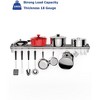 Metal Kitchen Rack , 12" x 60" Stainless Steel Wall Mount Shelf with 10 S Hooks for Hanging Pots, Pans, Cookware in Home and Restaurant - 3 of 4