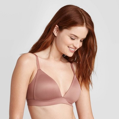 Women's Lightly Lined Wirefree Lounge Bra - Auden™ Mauve 34dd : Target