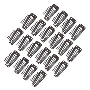 Unique Bargains 10-Teeth Snap Wig Hair Clips 20 Pcs - 1 of 4