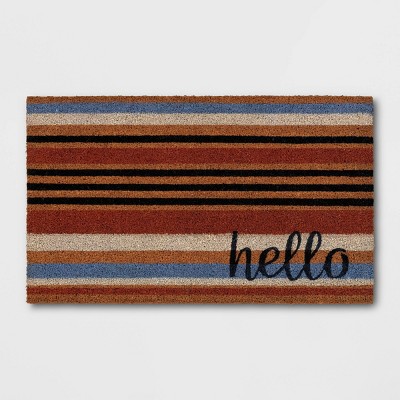 1'6"x2'6" Hello Striped Doormat - Threshold™