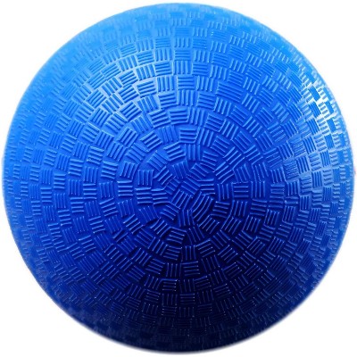 KUYOTQ 8.5 Inch Playground Ball with Air Pump, Pack of 1 Ball with 1 Pump, Official Size for Dodge Ball, Handball, Camps and Schools£¨Blue£©