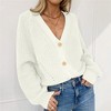 Fall Women's Crochet Cardigan Lightweight Duster Long Sleeve Hollow Out Kint Outwear Sweater - 2 of 4