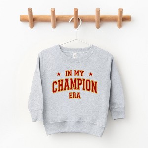 The Juniper Shop Maroon In My Champion Era Toddler Graphic Sweatshirt - 1 of 2