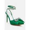 Winged High Heel Rhinestone Embellished Sandals Women - 3 of 4