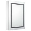 vidaXL LED Bathroom Mirror Cabinet 19.7 in.x5.1 in.x27.6 in. - 3 of 4