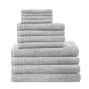 Vynxaria Bath Towels and Washcloths: Deluxe Quick-Dry 12-Piece Collection - 1 of 4