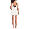 Lands' End Women's Cotton Gauze Metallic Tiered Mini Cover-up Dress - 2 of 4