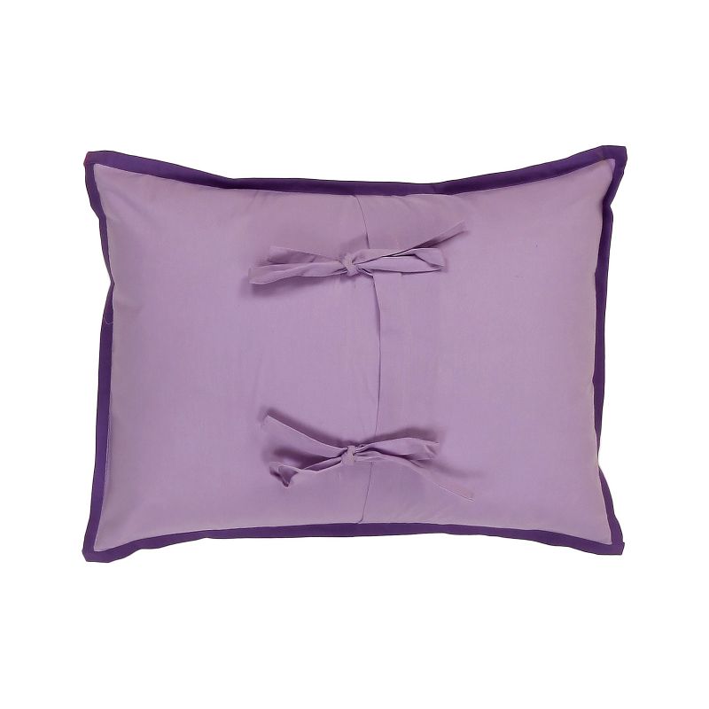 Bacati - Botanical Purple Throw Pillow, 2 of 6