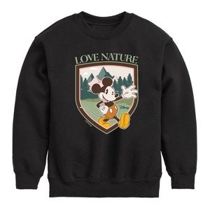 Boys' - Disney - Love Nature Graphic Long Sleeve Fleece Sweatshirt - 1 of 4