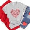 Simply Sage Market Women' Valentine Leopard Heart Short Sleeve Graphic Tee - 2 of 4