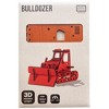 Little & Wood: Woodlet: Medium - Bulldozer - Orange 3D Wooden Kit-Set, Ages 6+ - 3 of 4