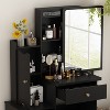 Famapy 35"Wide Makeup Vanity Set with Stool and Mirror 3 Color Touch Light Dressing Table Vanity Dresser - 2 of 4