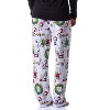Peanuts Womens' Christmas Charlie Brown Snoopy Santa Sleep Pajama Pants White - 4 of 4