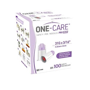 MediVena 3360 One-Care Pro DUO Safety Pen Needles 31G x 5mm Lavender ...