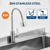 36" Freestanding Stainless Steel Utility Sink, Commercial Prep Sink, Storage Shelf & Adjustable Legs for Kitchen, Laundry Room - 3 of 4