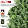 Artificial Green Christmas Tree with PVC/Hard Needle Mixed Branch Tips, memory wire+iron wire, Hinged Premium & Foldable Base - 4 of 4